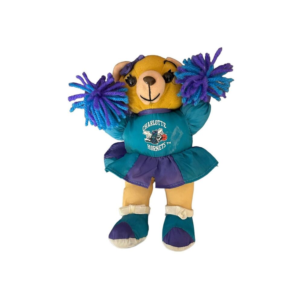 Charlotte Hornets Cheerleader‎ Bear Plush Stuffed Animal NBA Play by Play 9"